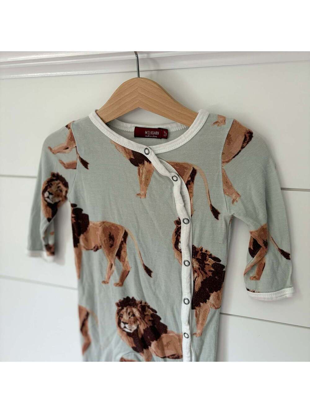 milkbarn bamboo lion pajamas